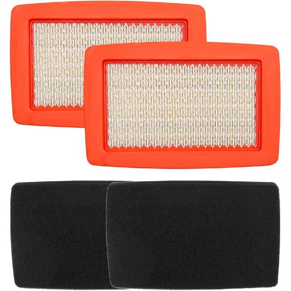 HUAWELL 4 Pack 512652001 Air Filter With Pre Filter 512654101 Replace Husqvarna 544271501 544271601 Red Max T401282310 T401282311 Fits EB7000 EB8000