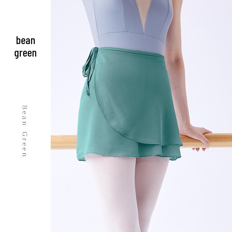 

Adult Women s Lace-Up Chiffon Ballet Dress with Hip-Hugging Short Skirt and Matching Tulle Hem M