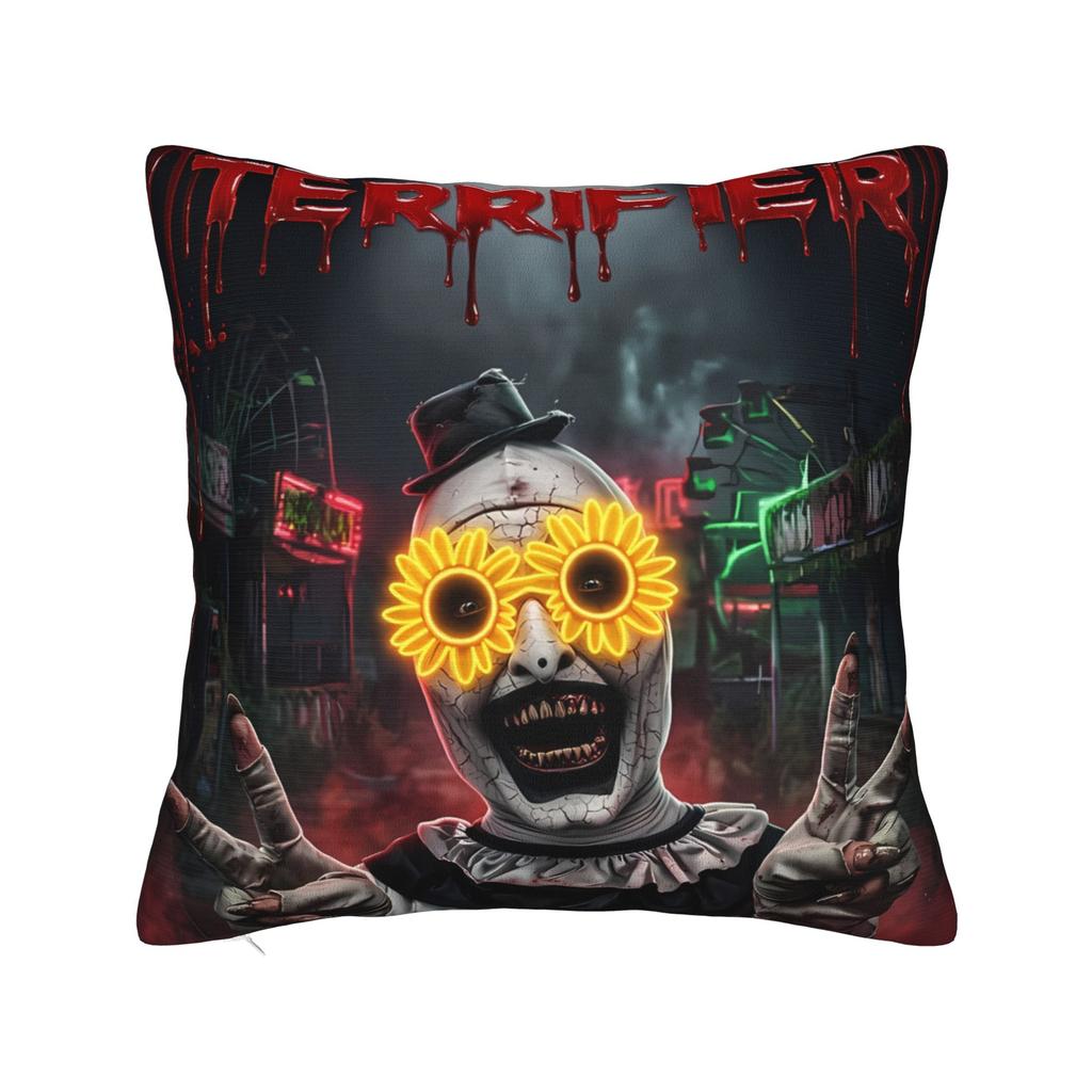 Terrifier Movie Pillow Case  Comfy Pillow Cover Fashion Pillowcases For Chair Sofa Home Decor