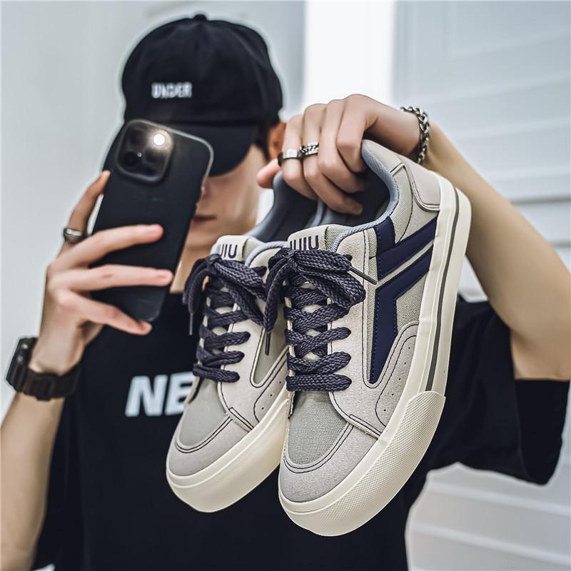 Men's Vulcanized Shoes New Spring Casual Sports Shoes Fashion Designer Outdoor Breathable Tennis Canvas Training Shoes for Men