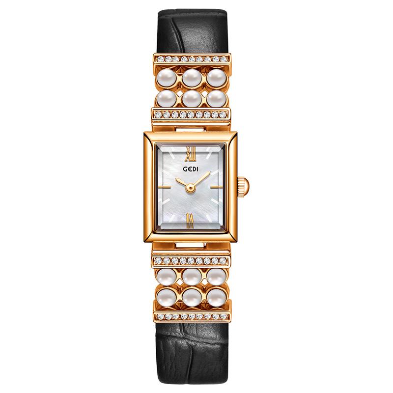 Light Luxury High-End Pearl Women S Watch Niche High-Value Medieval Quartz Watch Women S Waterproof Fritillary Watch