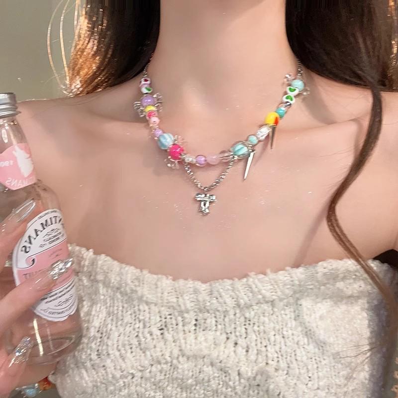 Spicy Girl Tassel Pearl Necklace: Elegant, Versatile Clavicle Jewelry for Women