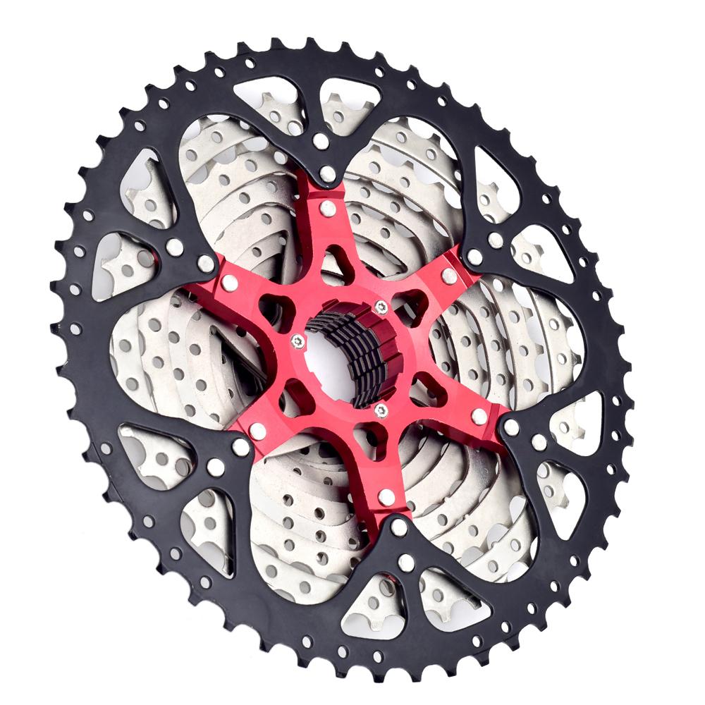 SWTXO Fahrradkassette 12 11 10 9-Gang-MTB-Ratsche HG 8 V 9 V 11 V 12 V 10 V Mountainbike-Kettenrad 32/36/40/42/46/50T