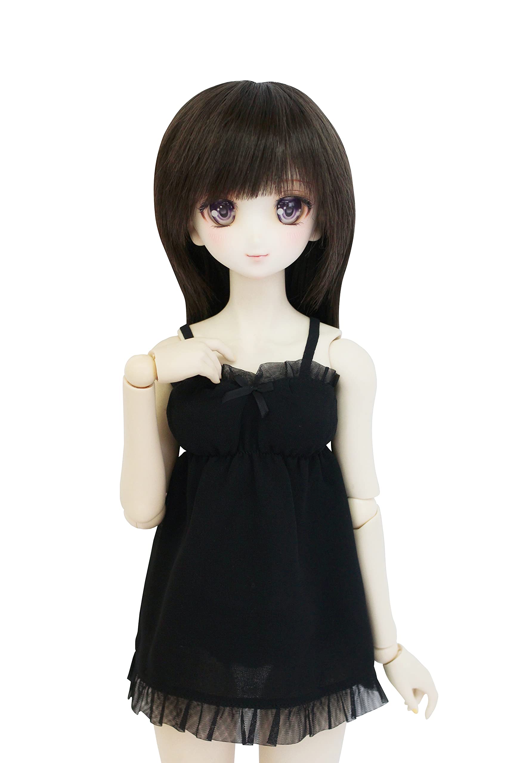 

Petite Marie DD Compatible Nightie Babydoll Dress and Panty Little Angel and Little 60cm BJD Doll Clothes 1/3 Set, Black, Casual, Devil, Devil, Doll,