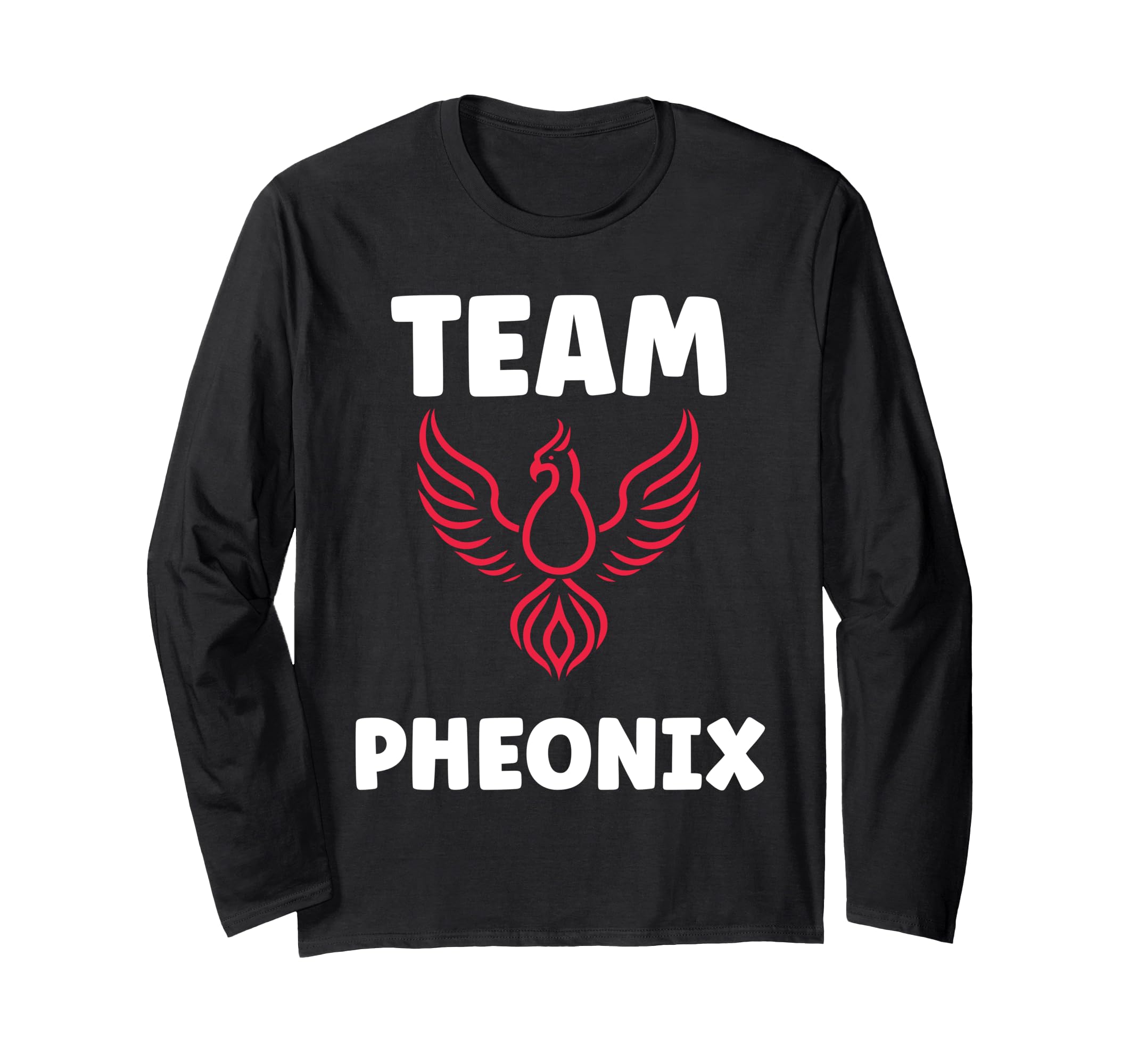 

Humor Phoenix Animals Simple Fire Bird Team Phoenix Long Sleeve T-Shirt чорний