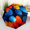1pc Autumn Leaves Automatic Open/Close Umbrella with Windproof, Functional Design, 8-Rib Sturdy Canopy
