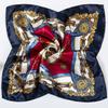 Light Luxury 50Cm Small Square Scarf Chain Printed Silk Scarf Women'S Thin Neck Protection Scarf Cheap Silk Scarf Gift