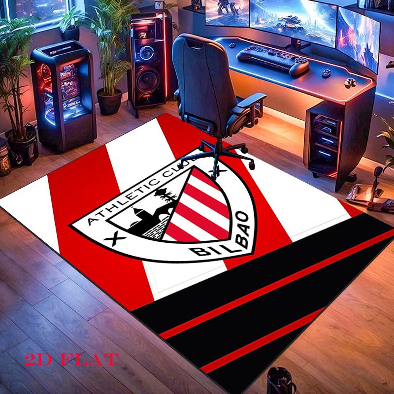 Athletic Club Logo Teppich für Wohnzimmer Schlafzimmer Zuhause Sofadekoration, rutschfeste Bodenmatte für Kinder zum Spielen