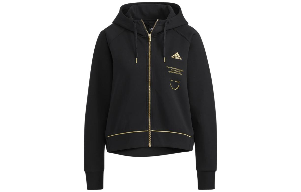 Adidas Cropped Coats Women s Black Hooded Moderate HG1840 S