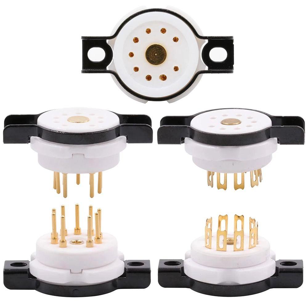 1Pcs 95 Ceramic Base Valve Base Connector  for 12AX7 6922 EL84 ECC82 ECC81 12AT7 12AU7 ECC83 5814
