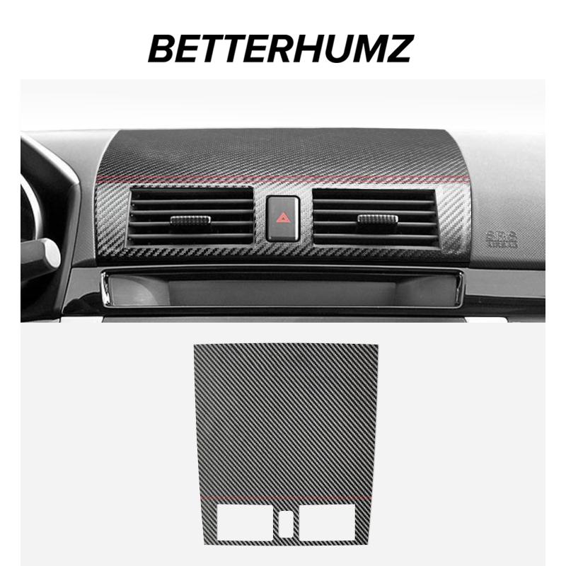 Betterhumz For Mazda 3 Axela 2004-2009 Made of Alcantara Auto Center Console Air Outlet Trim Stickers Car Interior Accessories KJS6