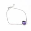 Les Trésors De Lily [G9340] - Bracelet Argent 'Linda' améthyste - 12 mm