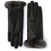 Black Rex Fur Long Women S gloveS Dcgv7f276bk