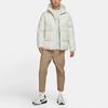 Nike Plaid Patchwork Hooded Down Jacket Men Outerwear White DD6964-072