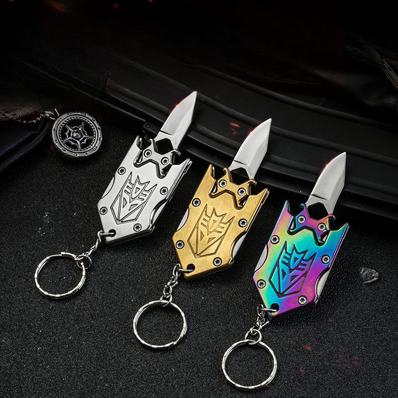 Mini Knife Transformers Small Knife Keychain Folding Knife Multifunctional Express Knife Outdoor Portable Combination Knife