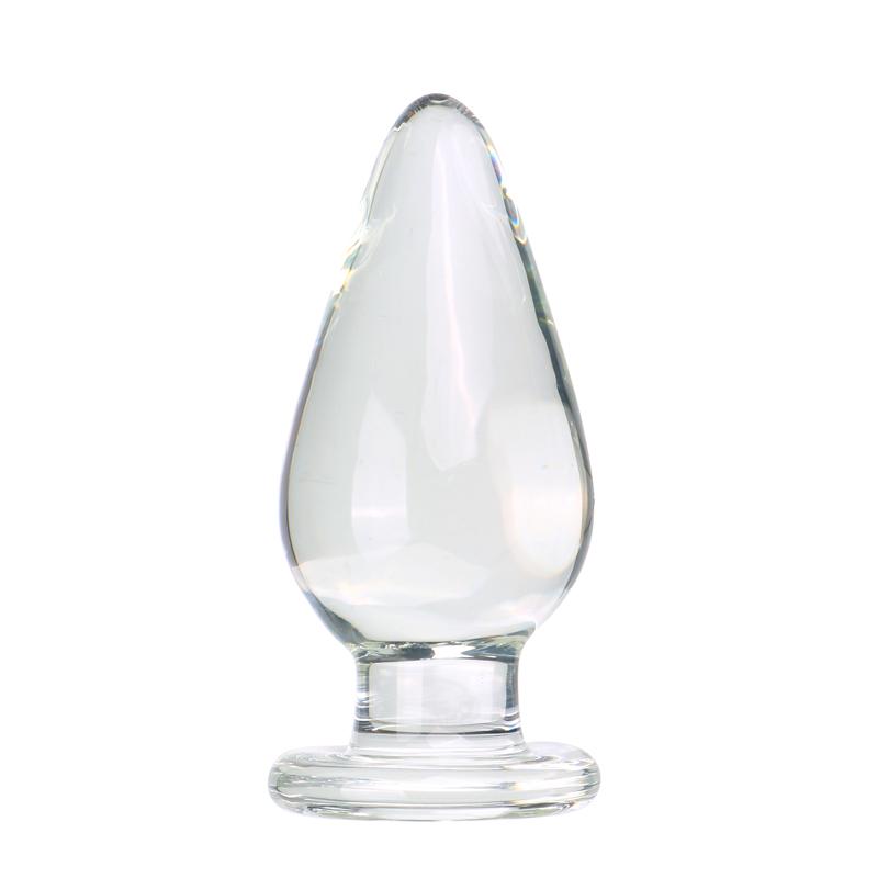 VaHppy Glass Anal Plugs Diameter 5cm Sex Toys For Girls Gay Anal Masturbation Extension SM  Anal Toys Oval Silky