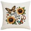 Sunflower Pillow Case European and American Style Home Sofa Pillow Combination Color Sofa Pillow