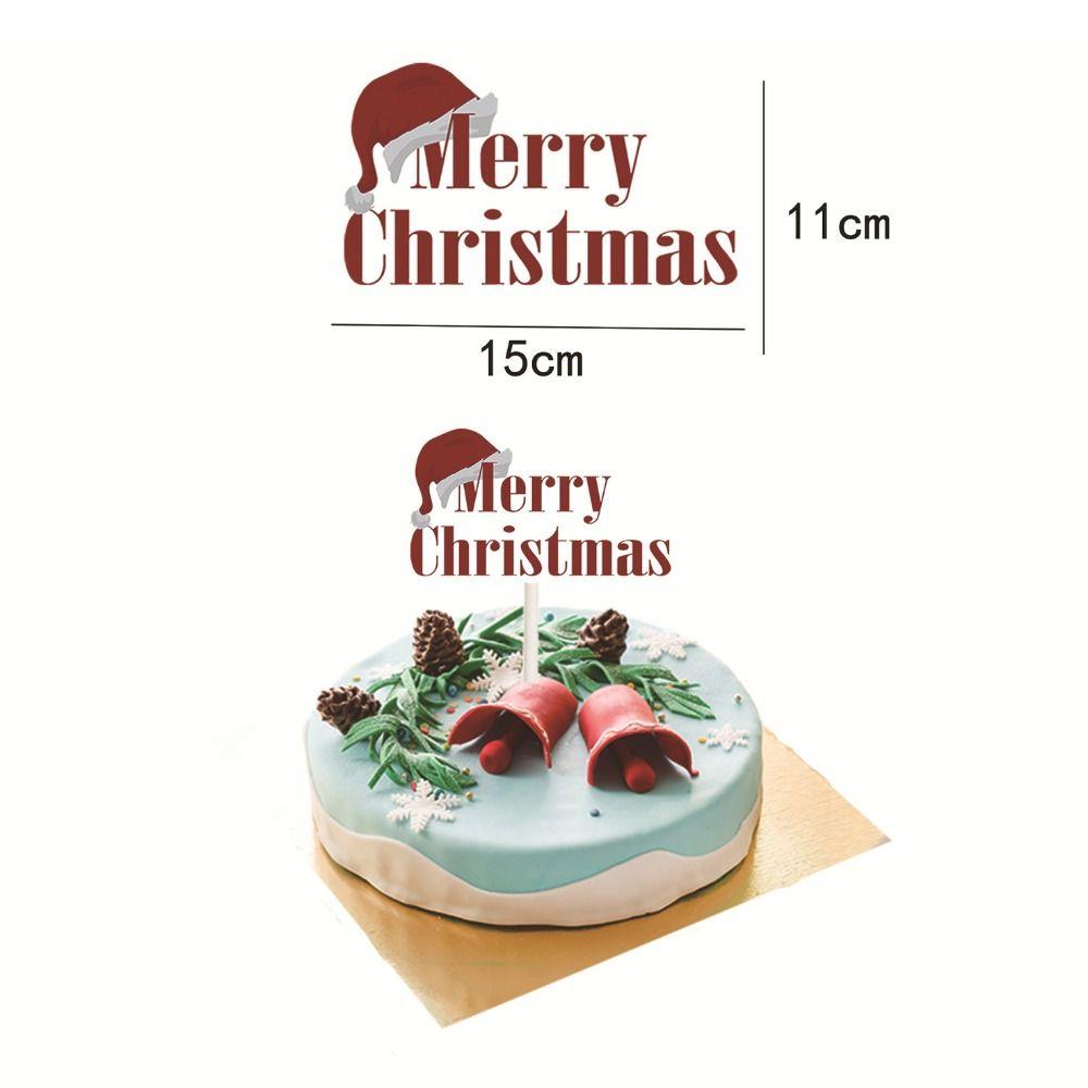 Cartoon Christmas Balloon Flag Decoration Christmas Tree Xmas Cake Flag  New Year