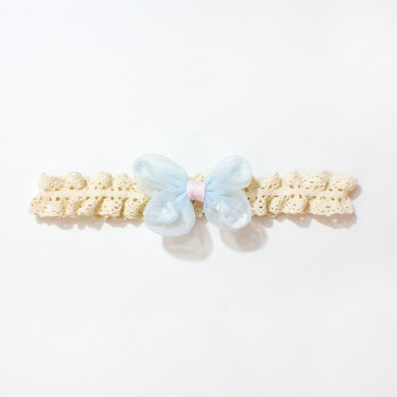 New Baby Head Flower, Lace Bow Baby Elastic Fontanelle Headband, Children's Headgear