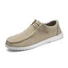 Men’s Plus-Size Canvas Casual Loafers - European Style Driving Shoes