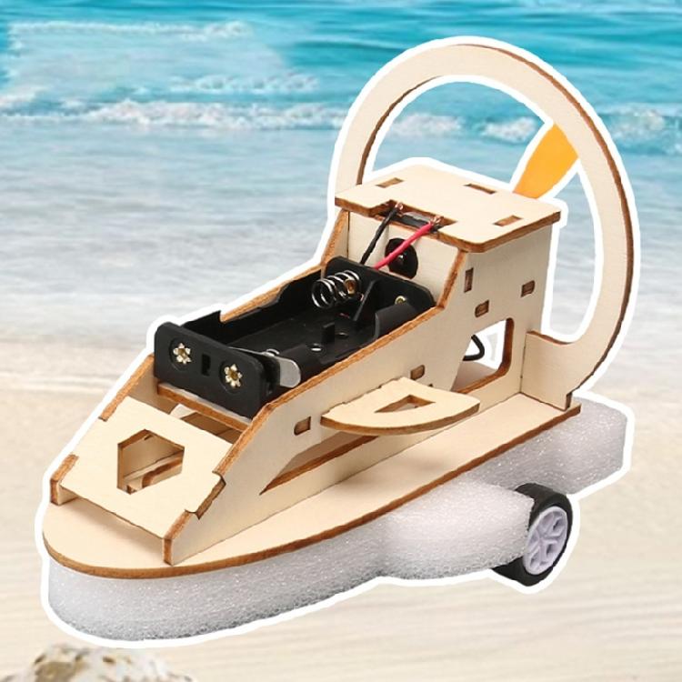 Kids Science Experiment Model Set DIY Electric Environment Vehicle With Wooden Components Physics Learning Wood Craft