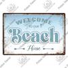Putuo Decor Beach Vintage Tin Signs Plaque Metal Plate Retro Summer Posters Wall Art Decor Seaside Bar House Room Iron Painting