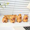 Statuiță Capybara din Lemn Lucrată Manual Sculptură Artistică Clasică Sculptată și Pictată în Lemn Figurină Drăguță Capybara Sculptură în Lemn Decor Acasă