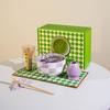 7pcs Ceramic Matcha Tea Set 8-piece Japanese-style lattice Matcha bowl with tea whisk Matcha utensil set