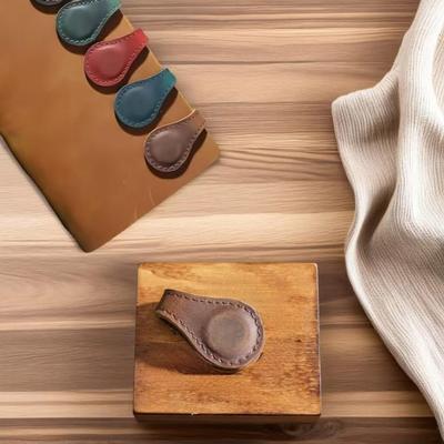 3Pcs/Set Faux Leather Bookmark Folder Strong Magnetic Book Clips Clip-on Page Markers Thoughtful Gift