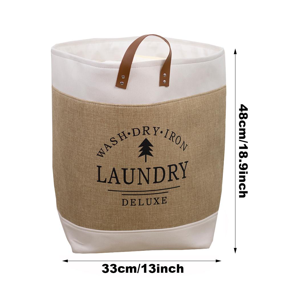 Large-capacity Dirty Clothes Storage Basket Storage Basket Foldable Laundry Bag for Laundry Room Space-saving Storage Organizer
