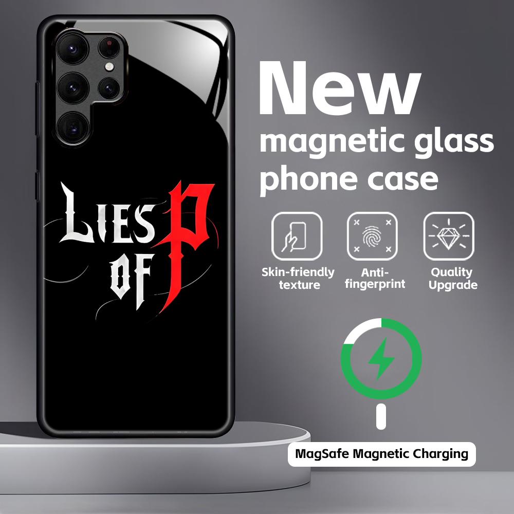 HOT GAME L-Lies of P COOL Phone Case For Samsung S26 S25 S24 S23 S22 S21 Plus Ultra Note20 Glass Magnetic Case