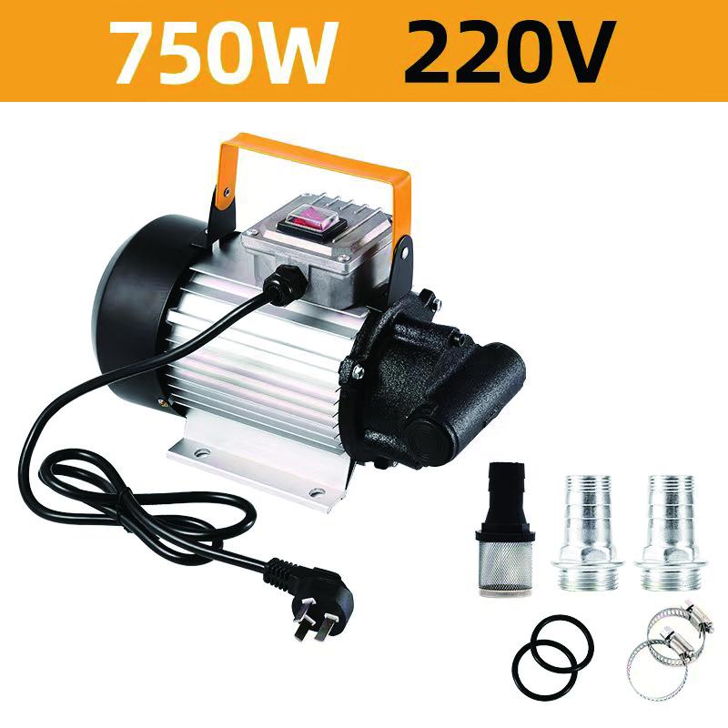 220V 750W Car Electrical Self-priming Portable Micro Gear Oil Oil Transport Pump Oil Filling Machine Electric Oil Transport Pump