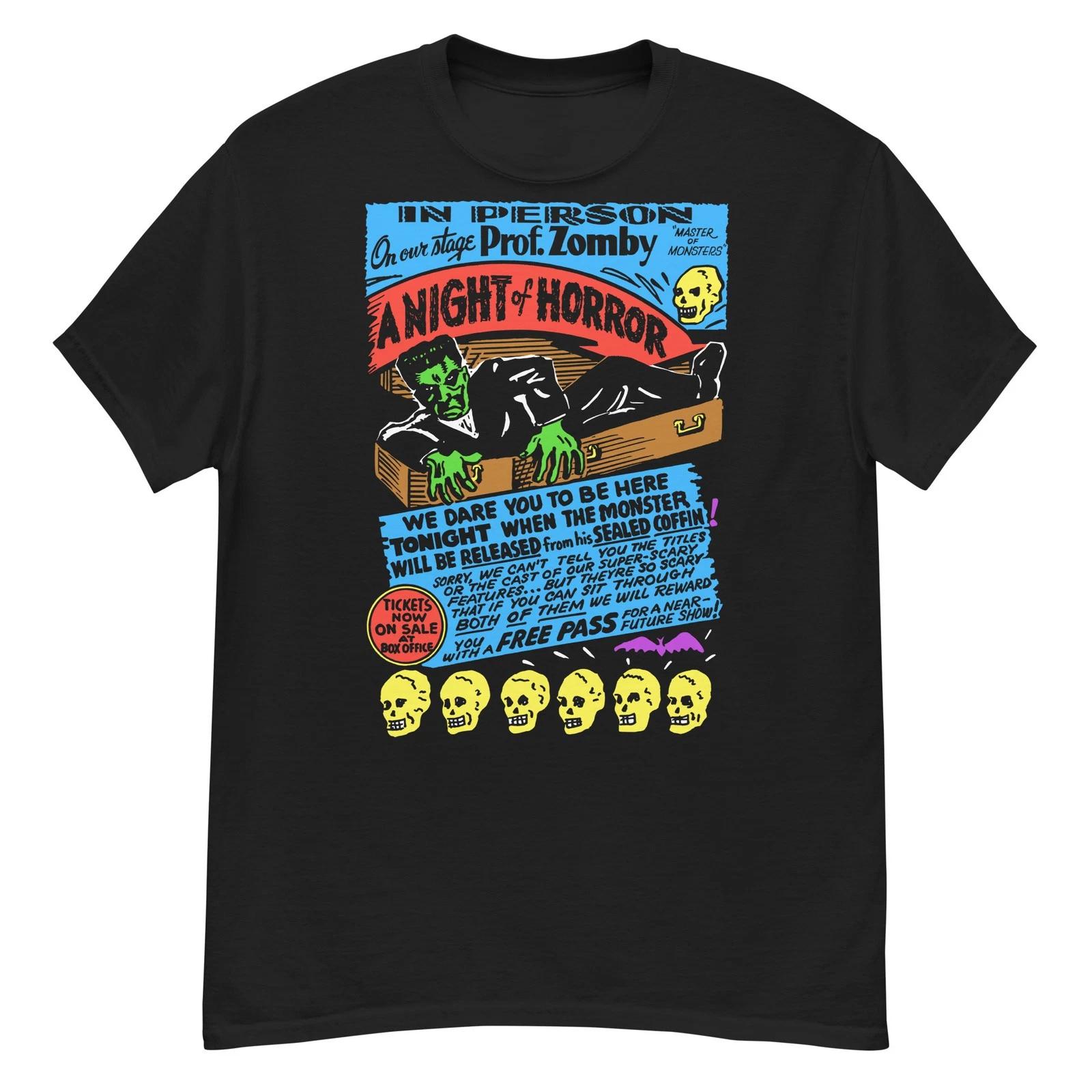 Night of Horror vintage Spook Show poster art t-shirt 3XL