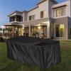 B97A-2X Outdoor Deck Box Cover With Zipper Waterproof Garden Storage Box Cover Patio Storage Container Protective Cover Small