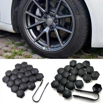 20 ADET/Set Tesla Model 3 S X için Jant Göbeği Merkezi Set ve Jant Bijon Somunu Kapağı Kiti Dekorasyonlar Araba Aksesuarları