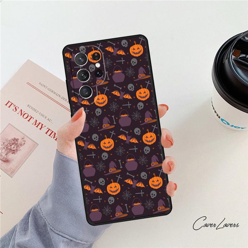 Halloween Phone Case For Samsung Galaxy S24 S25 S23 S22 Ultra Note 10 20 Plus S20 S21 FE Cover