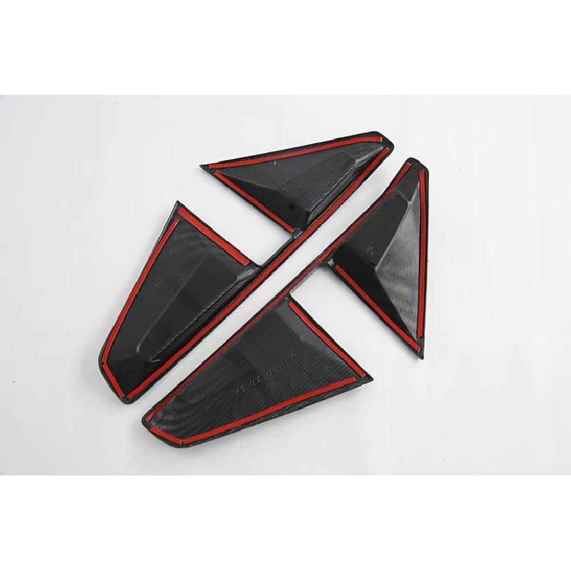 For Toyota VELOZ   2024 2025 Carbon Fiber Style Gear Rear Reflector Fog Light Lamp Cover Trim Bezel Frame Styling