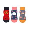 4PCS Breathable Halloween Pet Socks Soft Warm Adjustable Anti-Slip Dog Socks Elastic with Strap Paw Protectors Slippery Floors 2