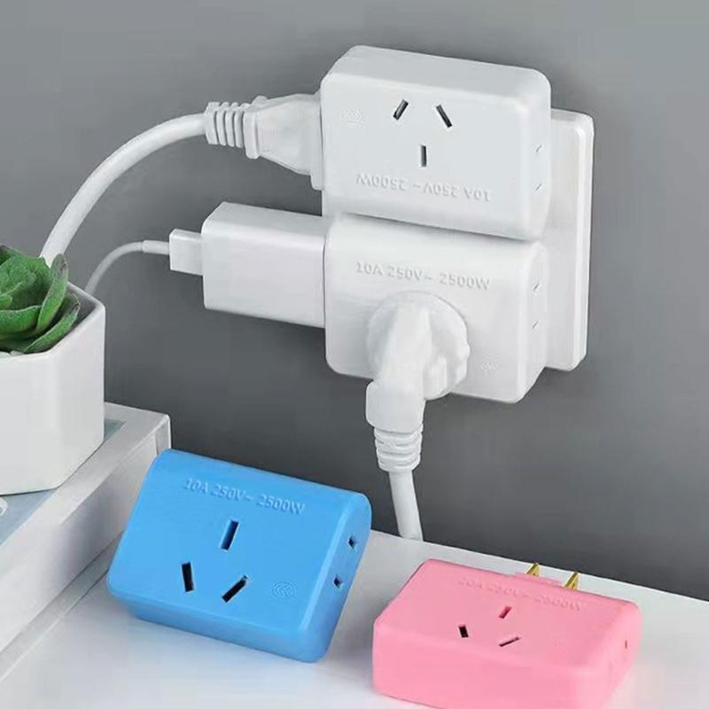 Space Saving Socket Extender 2Pin to 3Pin/2Pin Socket Transition Safe Electrical Accessory Household Travel Essential