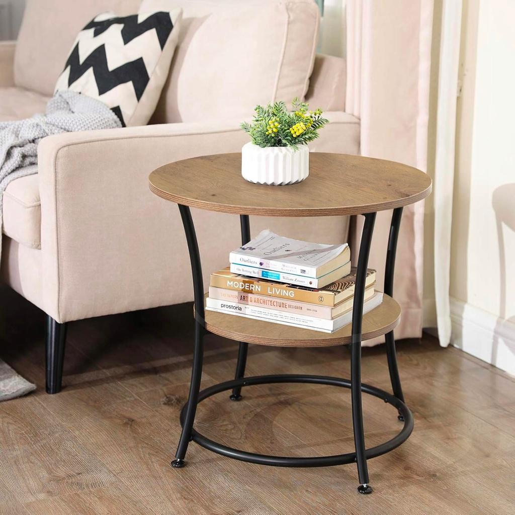 Ława Stolik Kawowy Artisan-Czarny Z Półką Styl Industrialny Loft Rustykalny