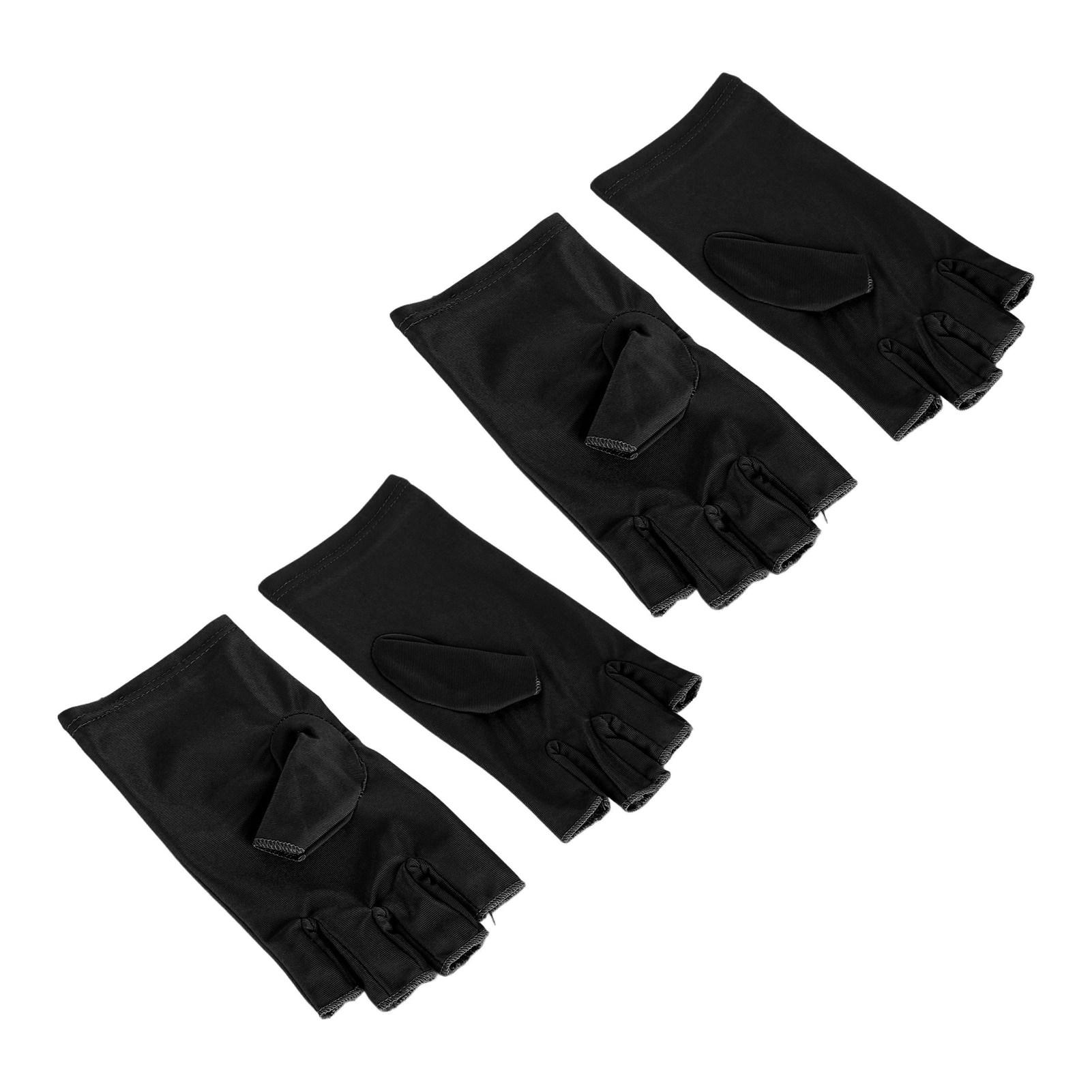 

UV Gloves Prevent Skin Aging Fingerless Breathable Manicure Gloves for Nail Curling