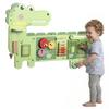 Busy Board Panels, Wall Mounted Montessori Inspired Busy Board, Toddler Learning Centre Dinosaur Theme, Green