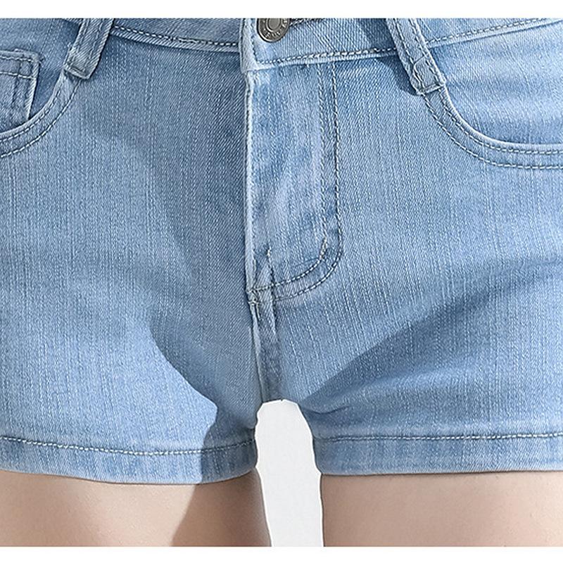 Low Waist Jeans for Women Summer Stretch Light Color Shorts Slim Fit Super Shorts Tight Hot Pants 2025 New Style
