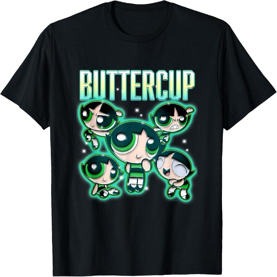 

The Powerpuff Girls Buttercup Chrome Multi Pose T-Shirt XXXXXL чорний