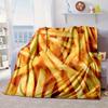 Golden French Fries Background Blanket Flannel Blanket for Bed, Sofa, Camping, Hiking, Picnic Essentials, Gift for Family Fan Gifts