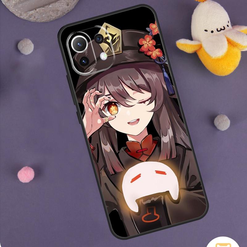 Genshin Impact Hutao Case For Xiaomi 13T 12T 11T Pro 13 14 Ultra 12 Lite POCO X6 M6 F5 F6 Pro X5 X3 F3 M5s Cover