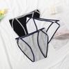 Japanese Style Sexy Mid-Low Waist Pure Cotton Hollow Out Women's Triangle Panties