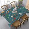 1pc Abstract Vintage Tablecloth, 152.4*218.44 Cm, Rectangular, Polyester, Easy To Clean, Suitable for Kitchen Dining, Outdoor Picnics, Festive Parties
