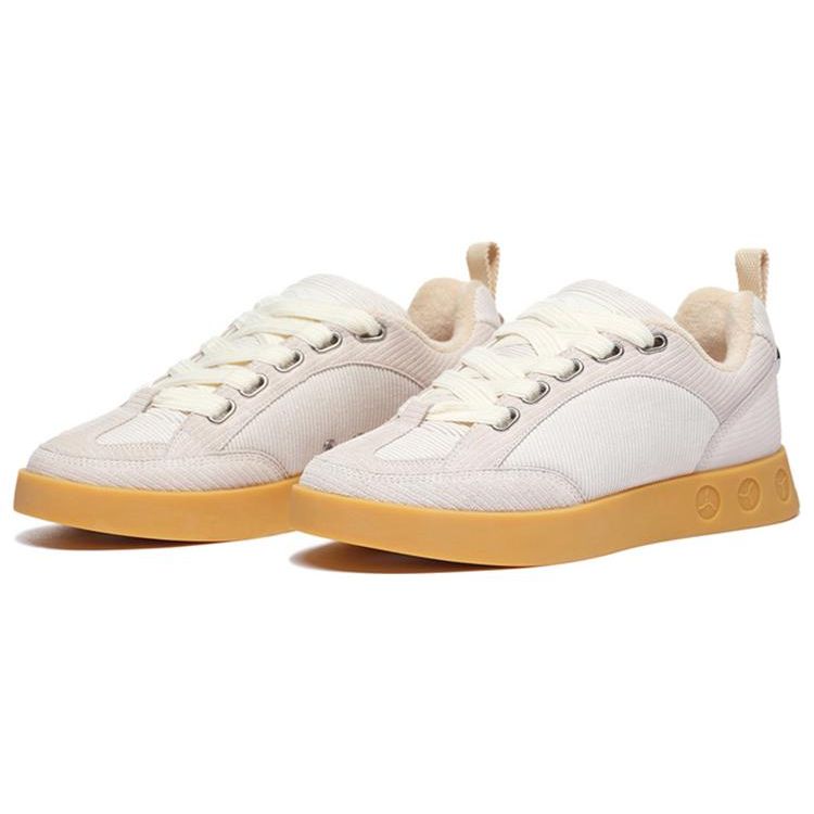 Li-Ning 1990 Wind Chime Retro Color Block Sports Low-Top Skate Shoes Men Sneakers Off-White ALHS031-1
