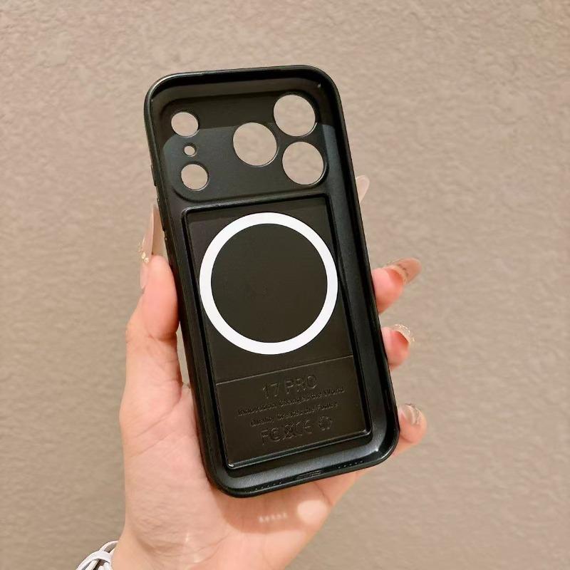 Matte finish Liquid Silicone For Case For For Iphone 17 16 1 14 13 Pro Max Magnetic Wireless Charger Fall prevention Cover